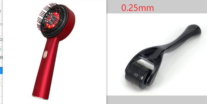 Electric Scalp Massage Comb with Red Light & Anti-Slip Grip