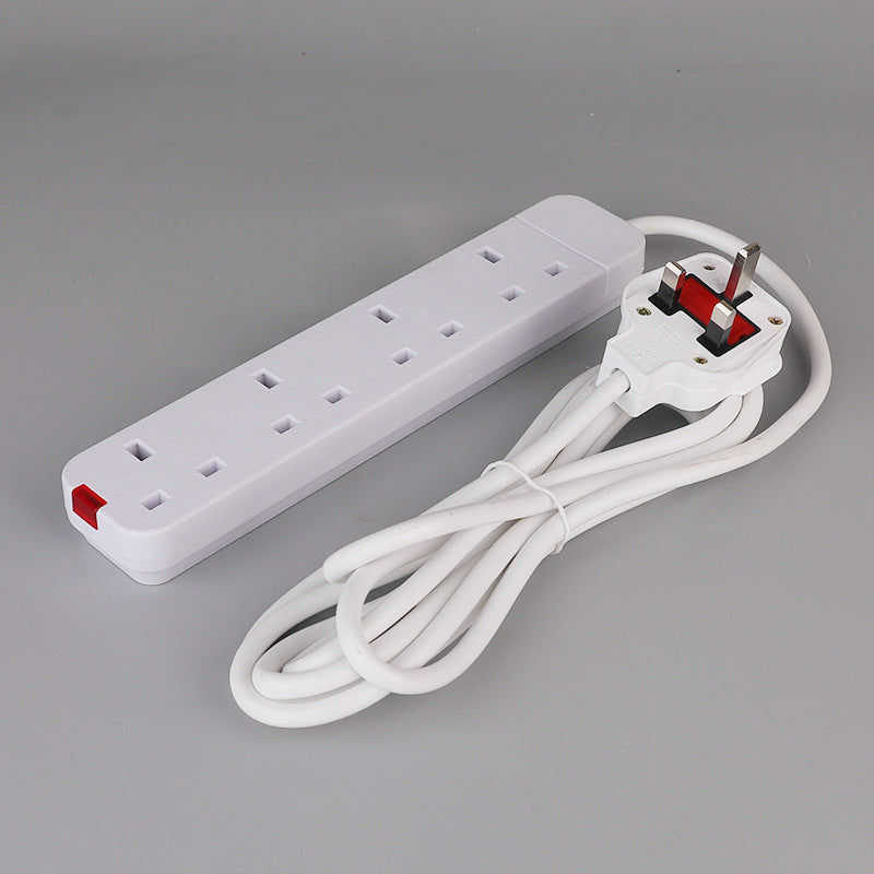 Power Strip With Extension Cable 13A British Standard