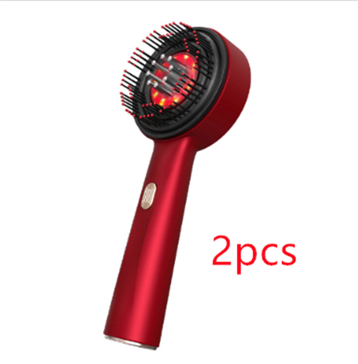 Electric Scalp Massage Comb with Red Light & Anti-Slip Grip
