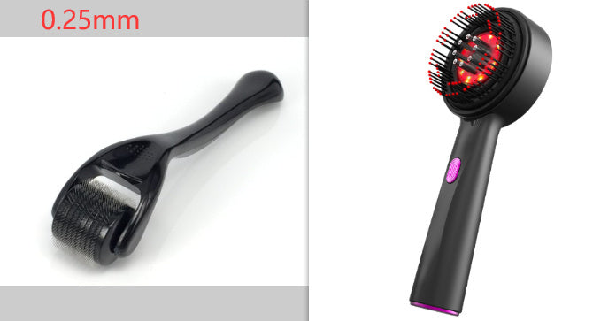 Electric Scalp Massage Comb with Red Light & Anti-Slip Grip