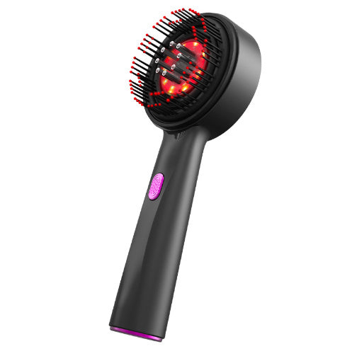 Electric Scalp Massage Comb with Red Light & Anti-Slip Grip