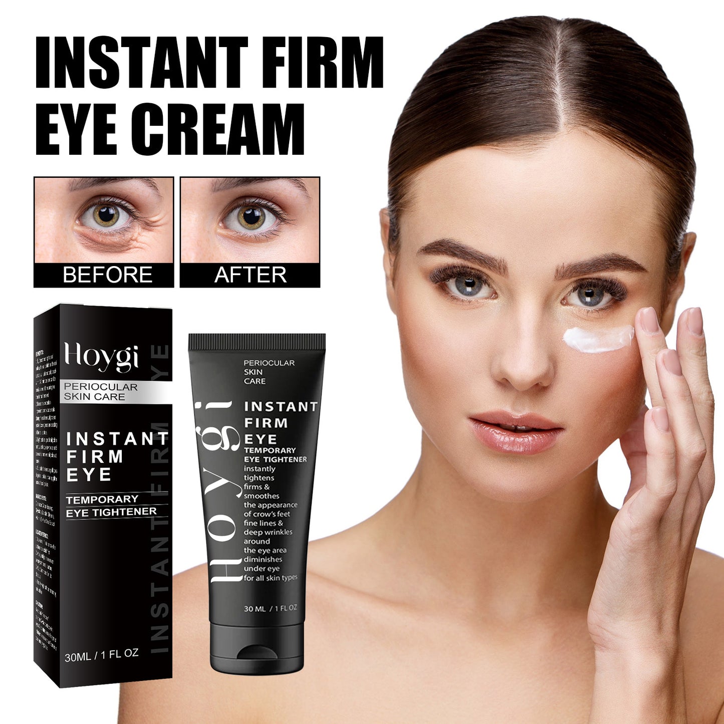 Instant Firming Eye Cream with Hyaluronic Acid, Collagen & Vitamin E