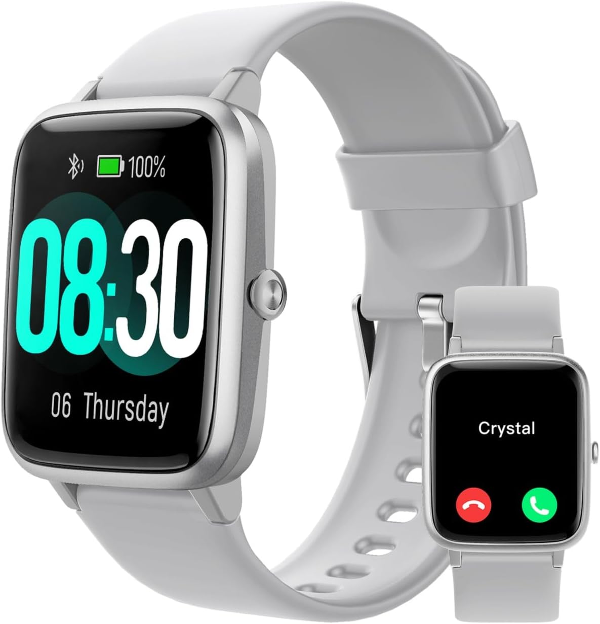 GRV Smart Watch for iOS and Android Phones (Answer/Make Calls), Watches for Women IP68 Waterproof Smartwatch Fitness Tracker Watch with Heart Rate/Sleep Monitor Steps Calories Counter (Pink).