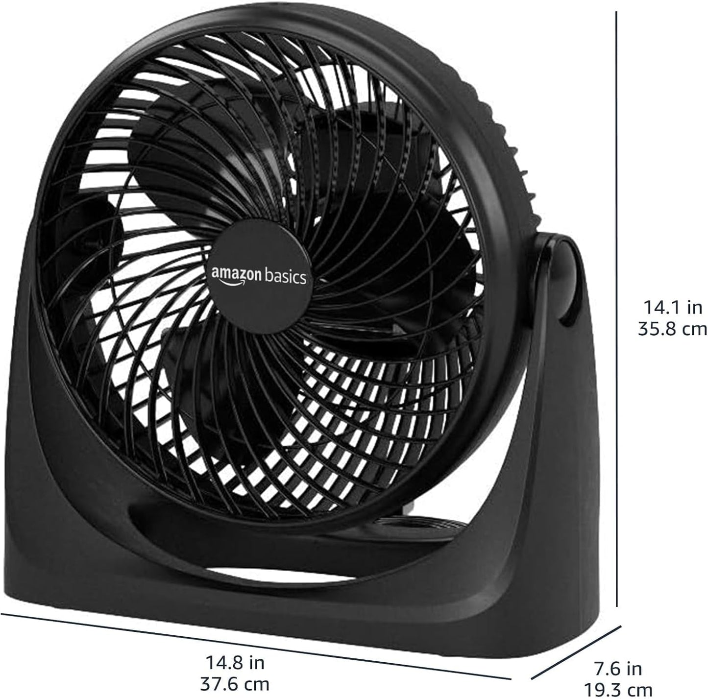 Compact Air Circulator Fan – Black.