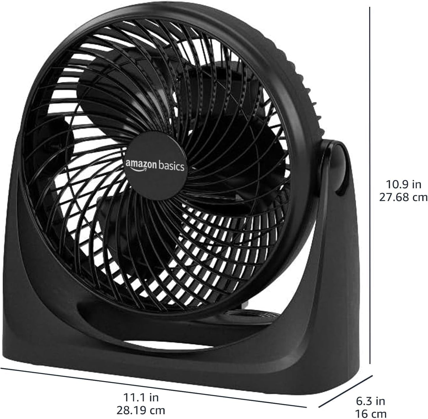 Compact Air Circulator Fan – Black.