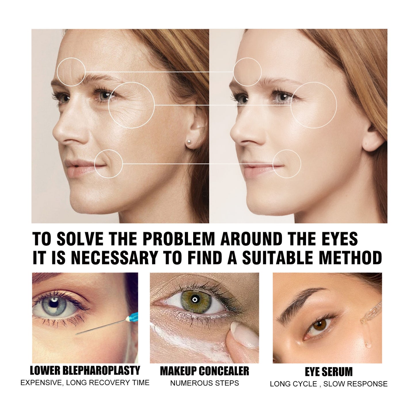 Instant Firming Eye Cream with Hyaluronic Acid, Collagen & Vitamin E