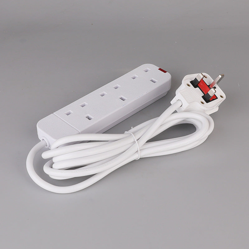 Power Strip With Extension Cable 13A British Standard