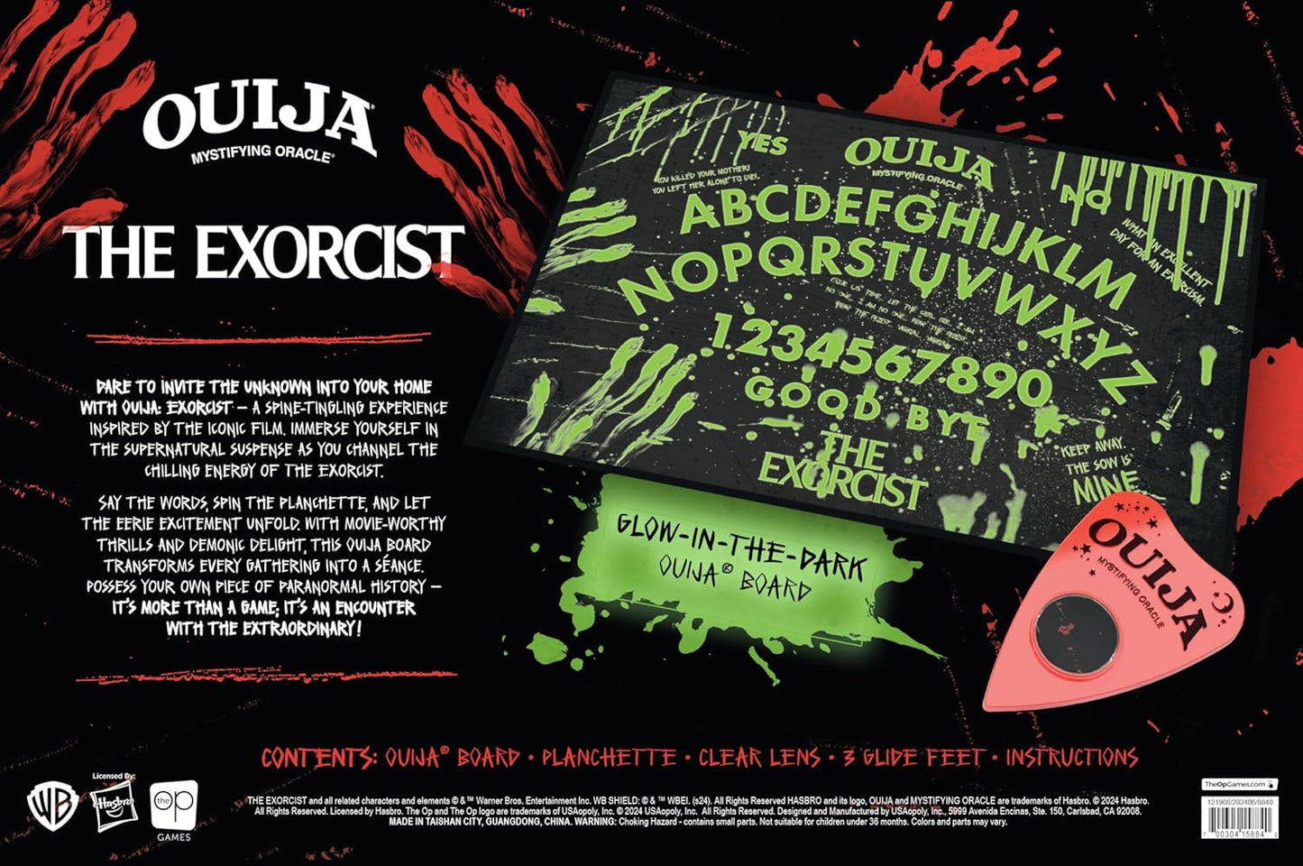 Ouija: The Exorcist Glow-in-Dark Game.