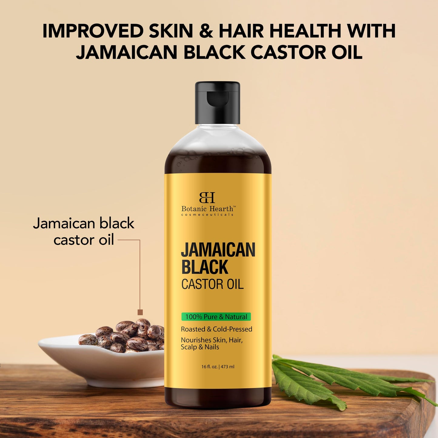 Botanic Hearth 100% Pure Rosemary Oil For Hair Growth (6.7 fl oz) Infused With Biotin, Jojoba & castor Oil | Nourishing & Volumizing | Non GMO Verified