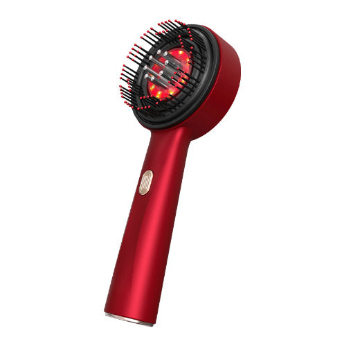 Electric Scalp Massage Comb with Red Light & Anti-Slip Grip