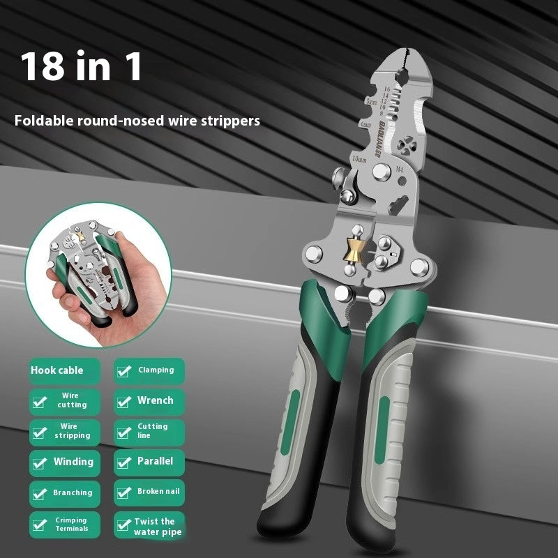 Foldable Wire Stripper Multifunctional Pulley Design.