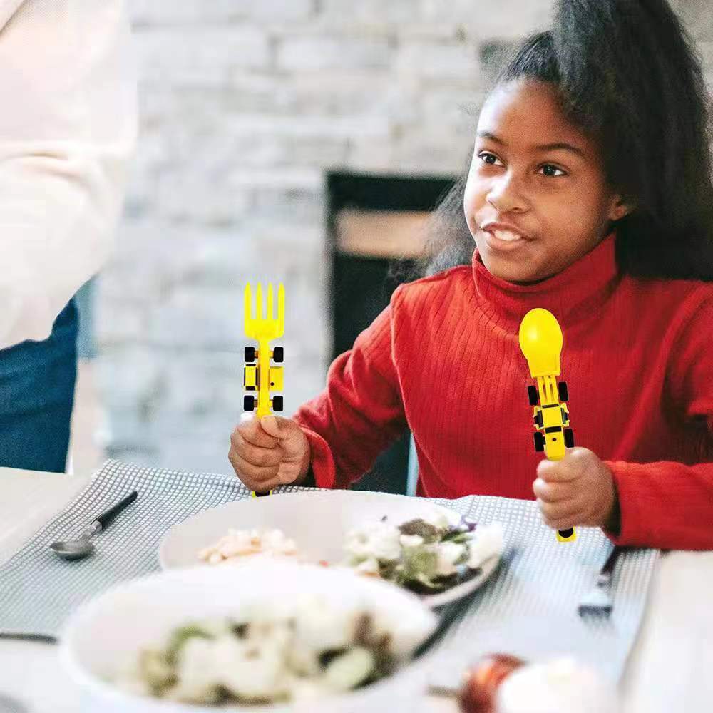 Dinneractive Excavator Spoon Utensil & Cutlery Set – Fast Delivery