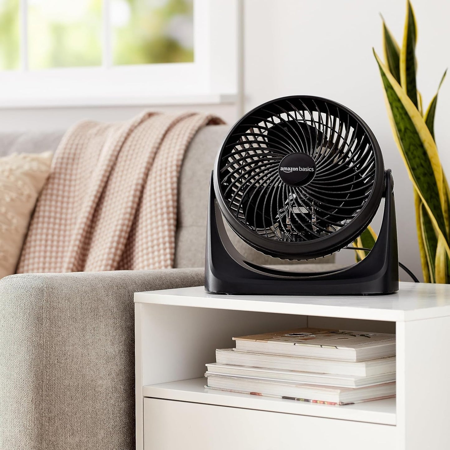 Compact Air Circulator Fan – Black.