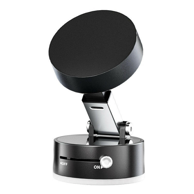 Foldable Magnetic Vacuum Car Phone Holder Foldable Suction Cup With Suction Cup Hands-Free Navigation For Smart Phone - World Bazaar Life