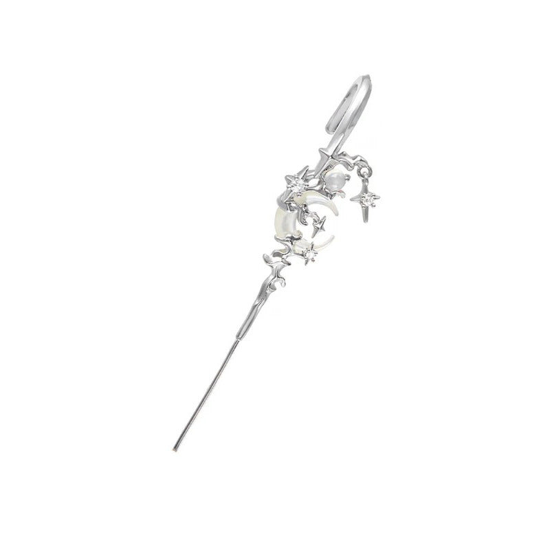 Creative Star Moon Diamond Geometric Stud Earrings – Fast Delivery