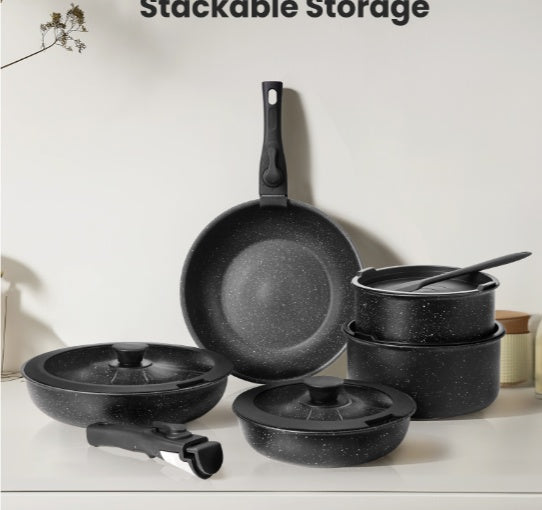 12 POTS And Pans Set, Non-stick Kitchen Cookware Set - Fast Shipping