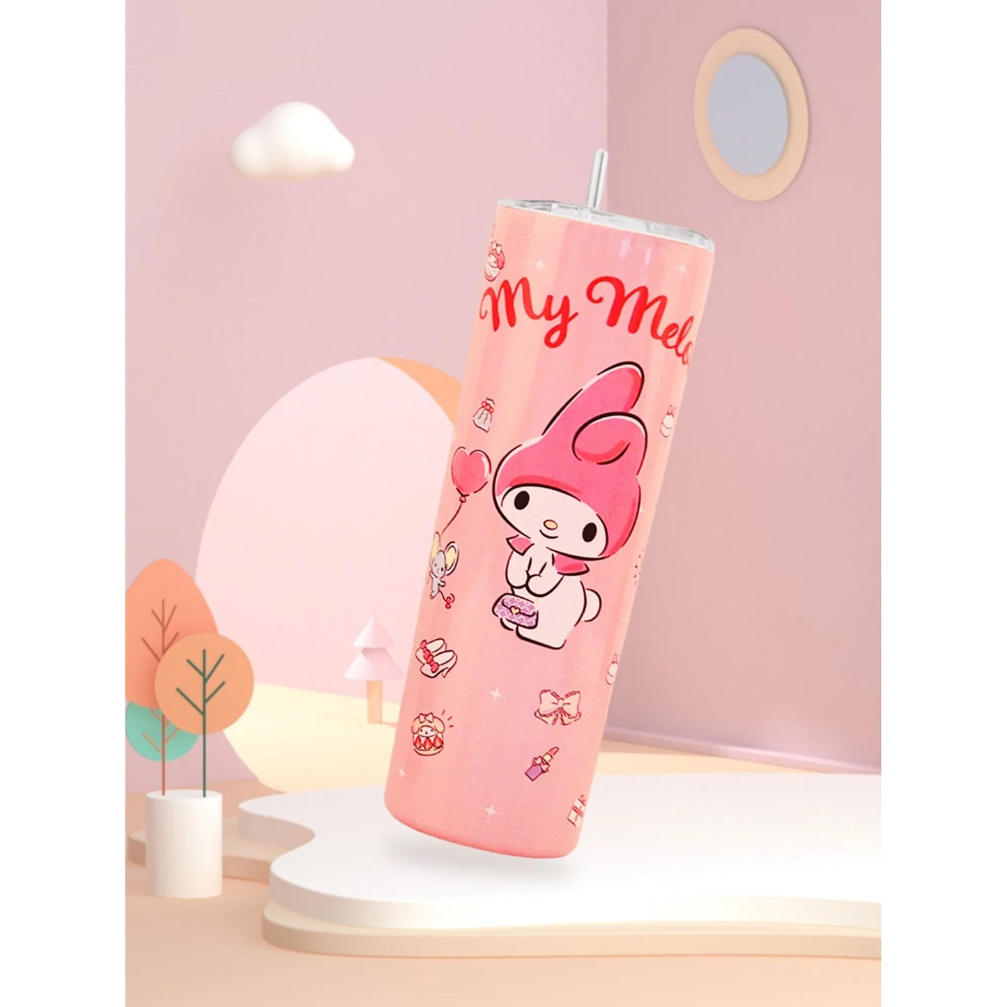 Stainless Steel Thermos Cup 600ml Insulated Tumbler Travel Mug Water Bottle SK-2955