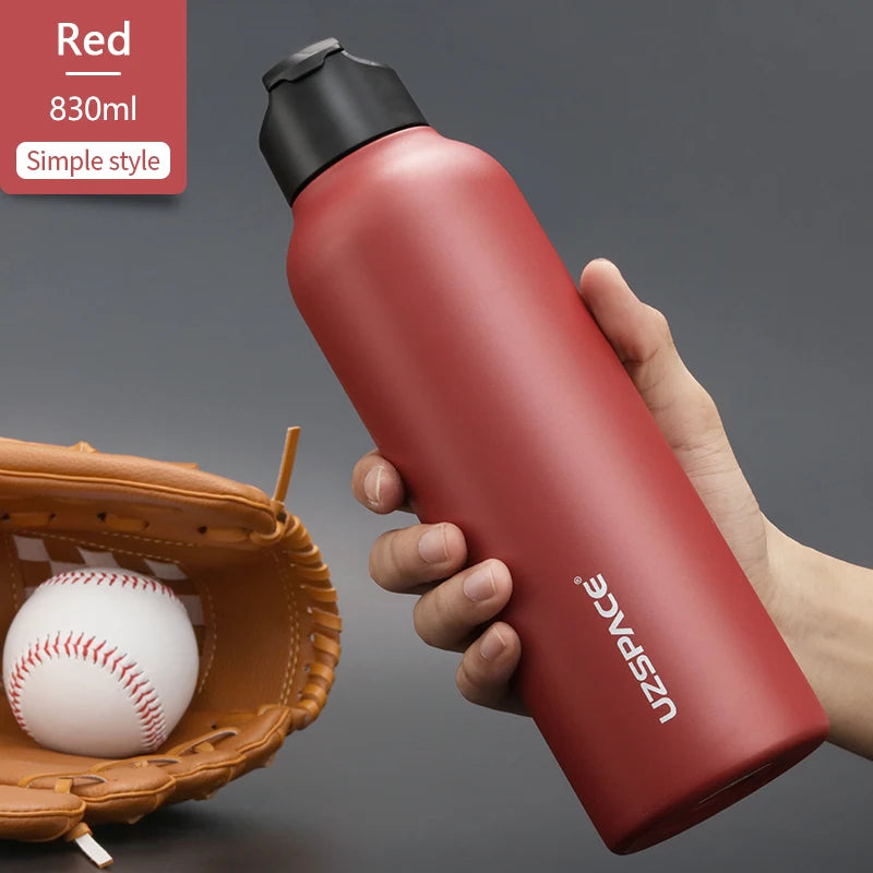 Stainless Steel Thermal Bottle - 2 Lids, Straw & Portable-World Bazaar Life