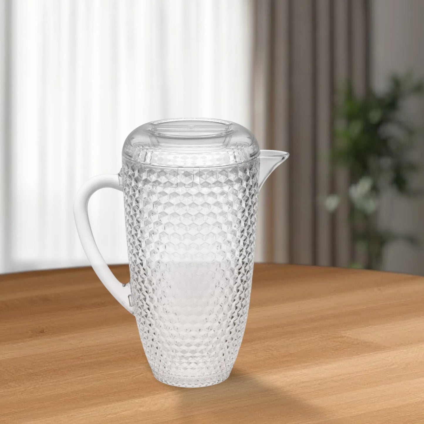 2.5 Quart Clear Diamond Acrylic Serving Pitcher HMS Drinkware