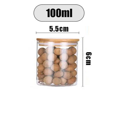 Glass Cereal Storage Jars – Sealed Kitchen Food Containers-World Bazaar Life