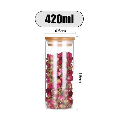 Glass Cereal Storage Jars – Sealed Kitchen Food Containers-World Bazaar Life