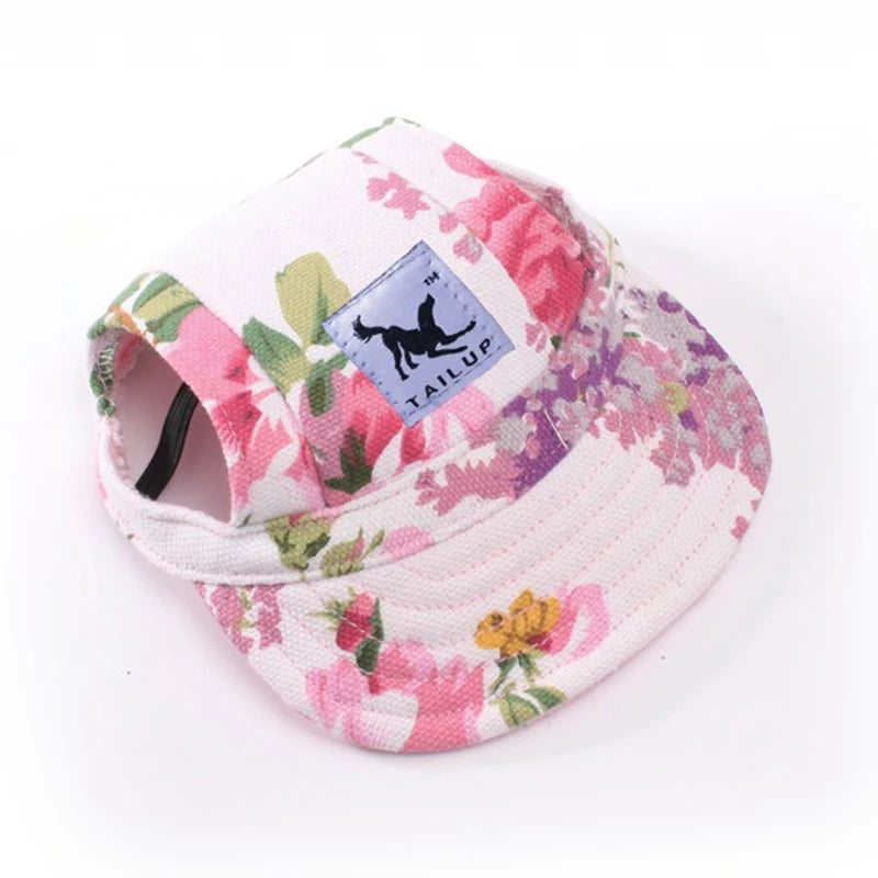 CutePaws Adjustable Dog Baseball Hat with Ear Holes for Small Pets-World Bazaar Life