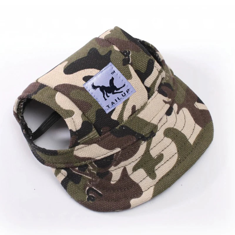 CutePaws Adjustable Dog Baseball Hat with Ear Holes for Small Pets-World Bazaar Life