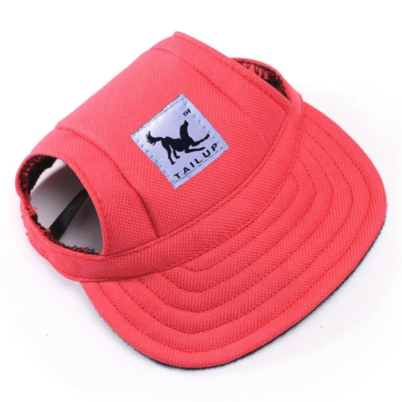 CutePaws Adjustable Dog Baseball Hat with Ear Holes for Small Pets-World Bazaar Life