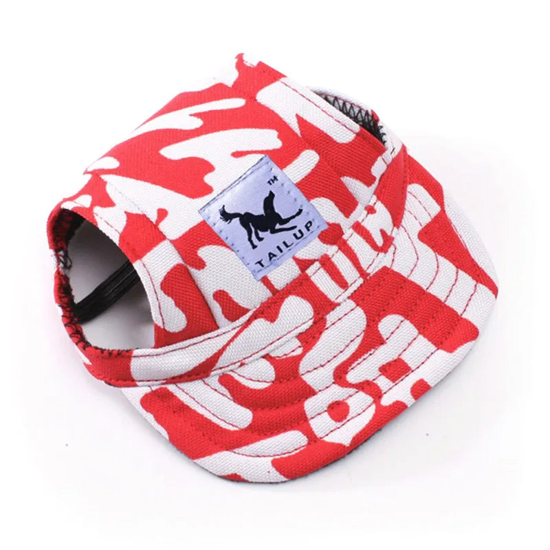 CutePaws Adjustable Dog Baseball Hat with Ear Holes for Small Pets-World Bazaar Life