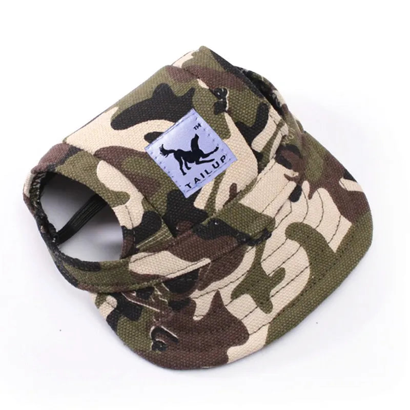 CutePaws Adjustable Dog Baseball Hat with Ear Holes for Small Pets-World Bazaar Life