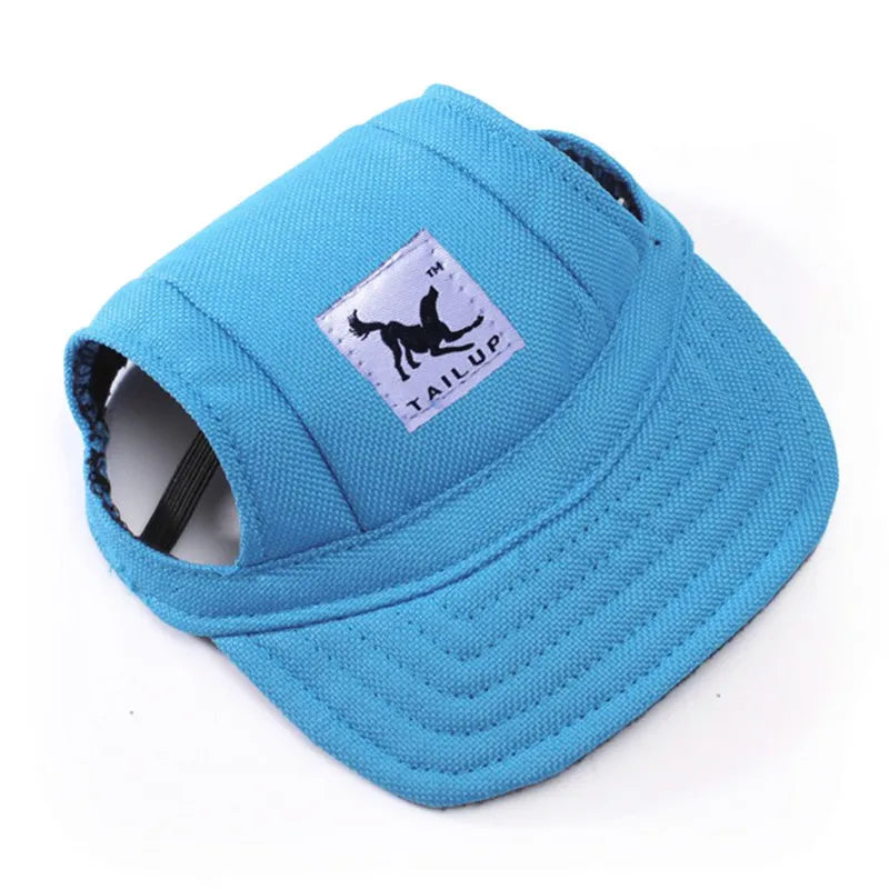 CutePaws Adjustable Dog Baseball Hat with Ear Holes for Small Pets-World Bazaar Life