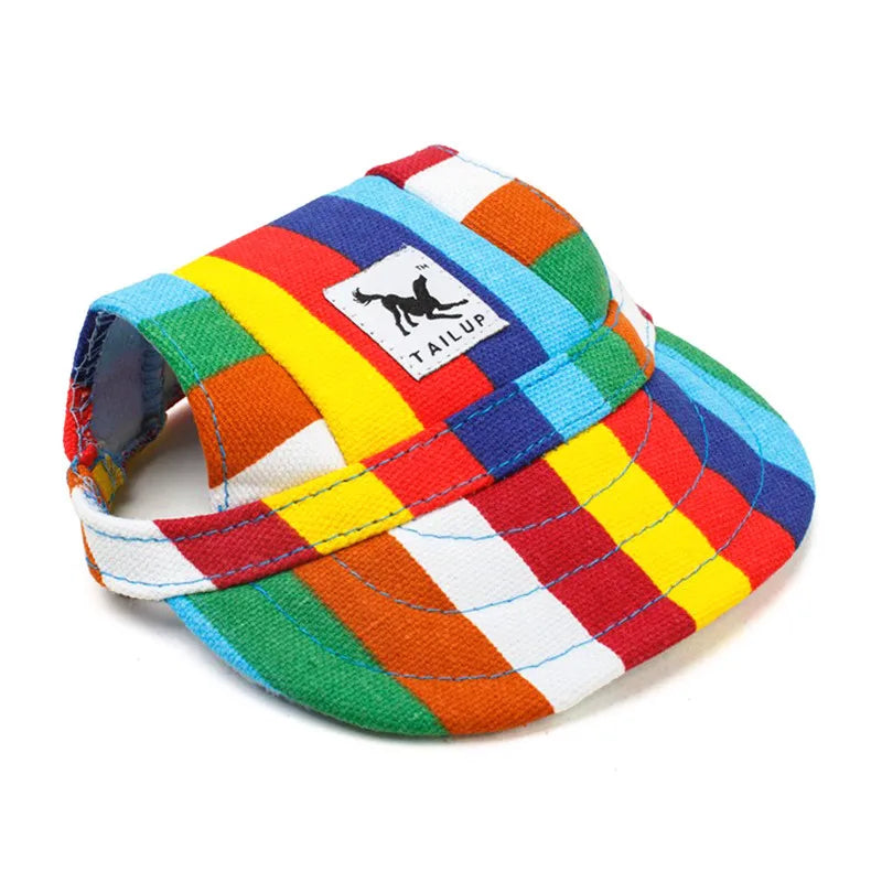 CutePaws Adjustable Dog Baseball Hat with Ear Holes for Small Pets-World Bazaar Life