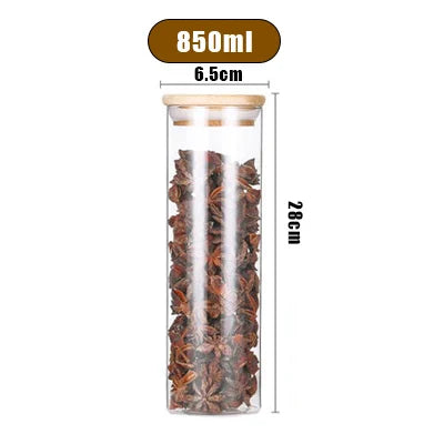 Glass Cereal Storage Jars – Sealed Kitchen Food Containers-World Bazaar Life