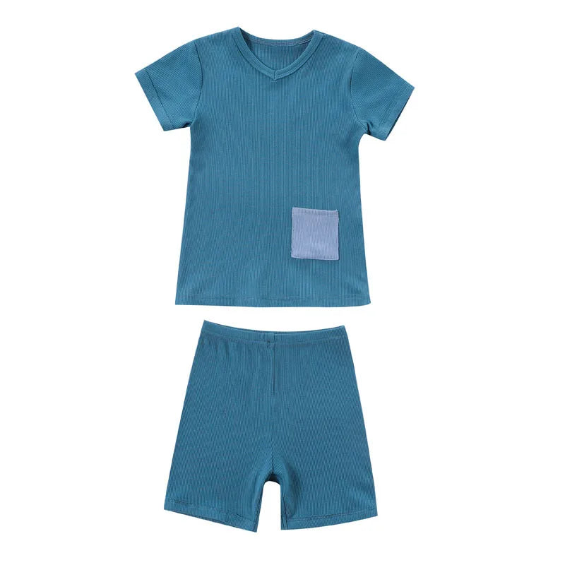 AS Kids Pajamas Children Sleepwear Short Sleeve Casual Sets Baby Boys Girls Clothes Cotton Nightwear Kids Clothing-World Bazaar Life