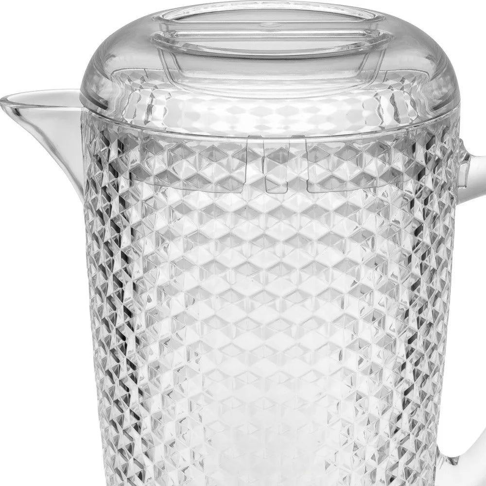 2.5 Quart Clear Diamond Acrylic Serving Pitcher HMS Drinkware