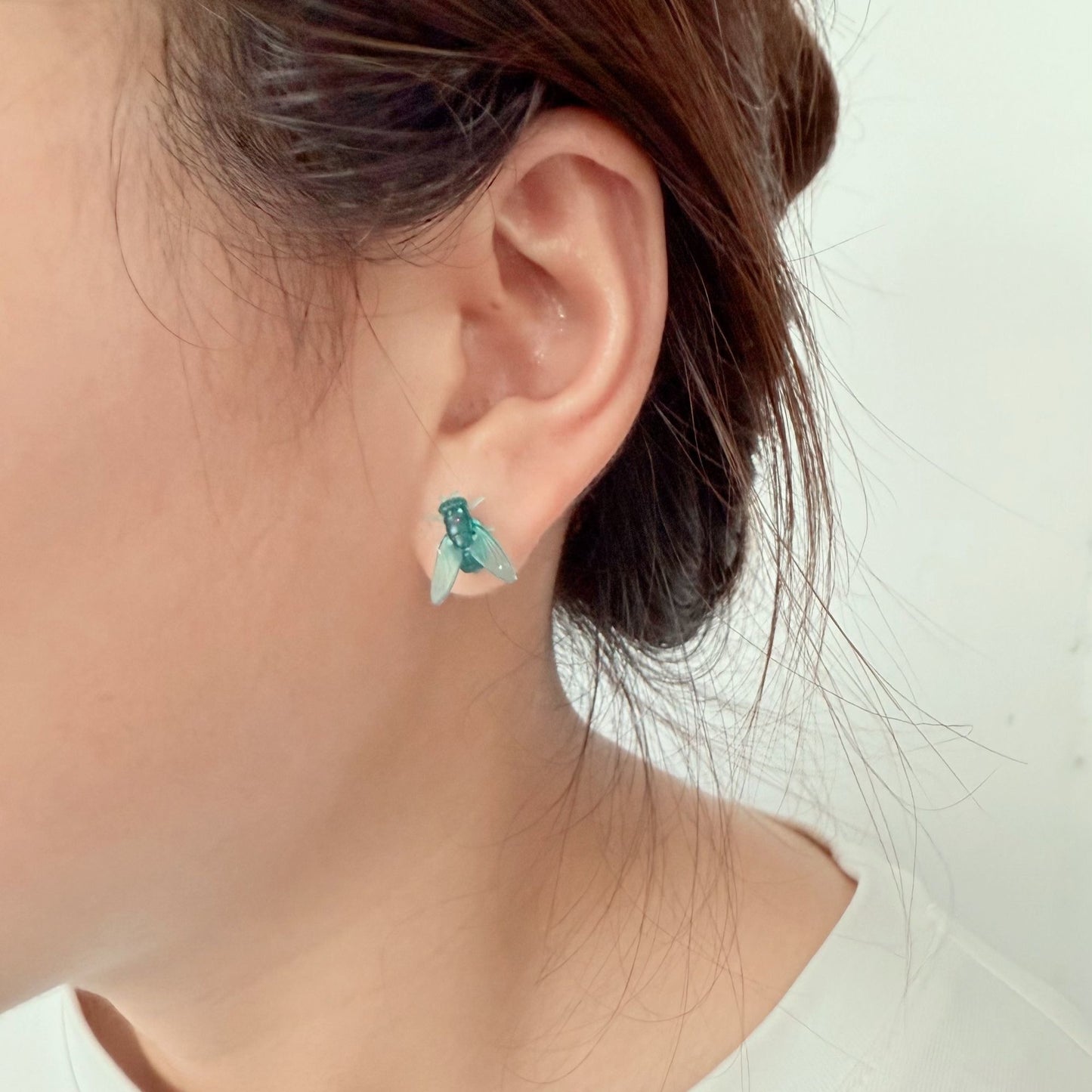 Mini Black Fly Earrings – Unique Simple Design, Fast Delivery
