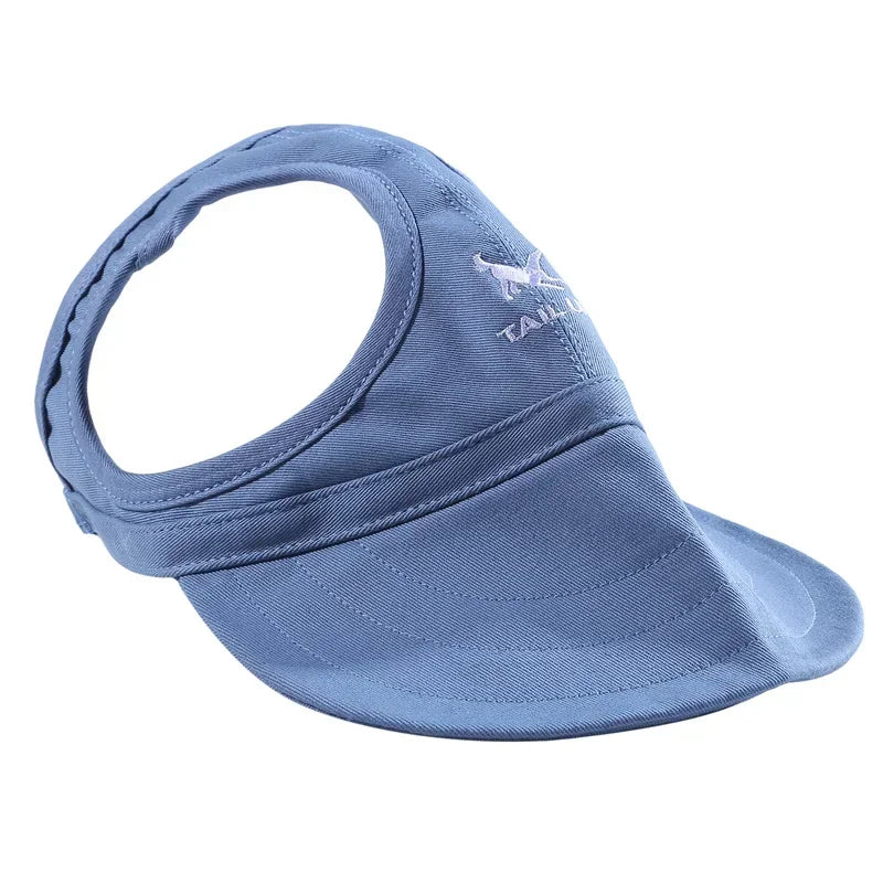 Small Puppy Pets Summer Solid Color Cap Dog Baseball Visor Hat Outdoor Accessories Sun Bonnet Travelhelmet-World Bazaar Life