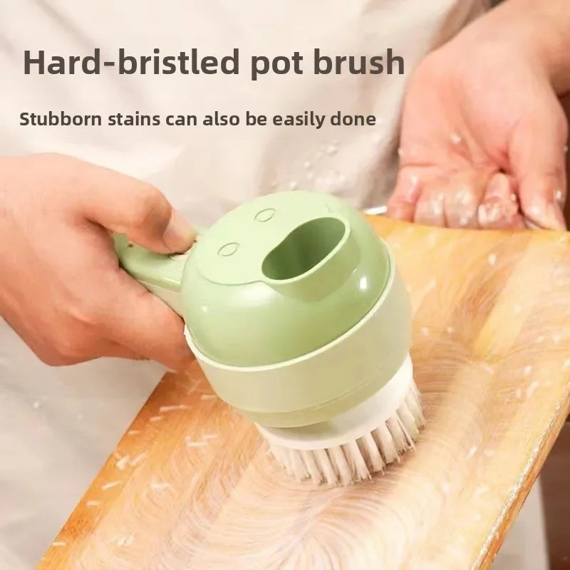 4In1 Electric Vegetable Cutter Set Handheld Wireless Electric Garlic Masher Food Chopper Meat Grinder Machine Food Peel Slice