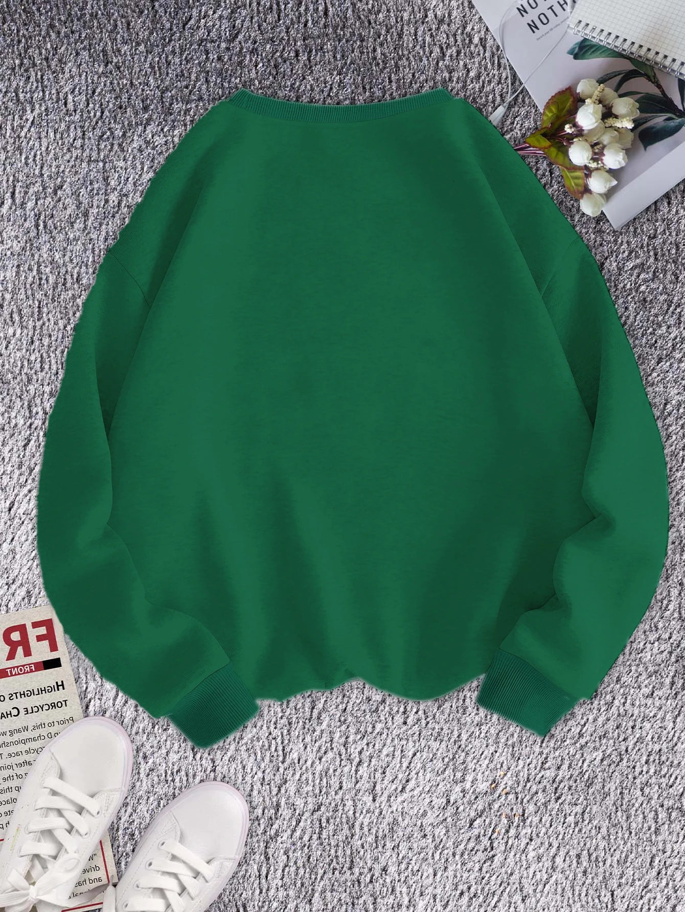 Women's Philly Baseball Design Sweatshirts Printed Casual Knitted Fabric