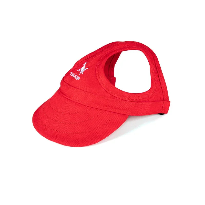Adjustable Pet Dog Baseball Cap with Ear Holes for Small Medium Dogs Summer Dog Sun Hat Outdoor Hiking Pet Products-World Bazaar Life
