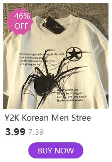 Men Tshirt Streetwear Japanese Harajuku Cartoon Angel Wings Graphic T-Shirt Summer 2024 HipHop T Shirt Anime Tops Tee Cotton Y2K