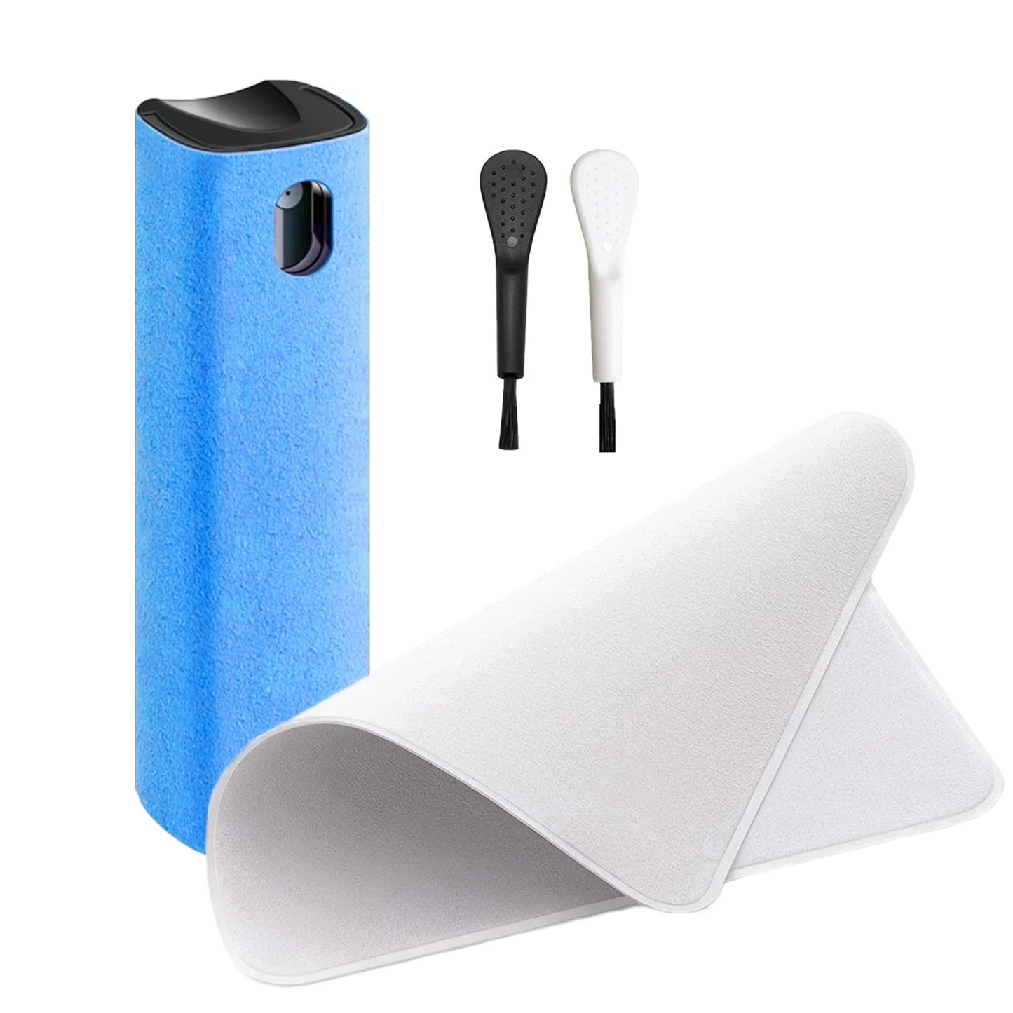 4in1 Microfiber Screen Cleaner Spray Bottle for Mobile Phone Ipad Computer Microfiber Polish Cloth Wipe Cleaning Glasses Wipes