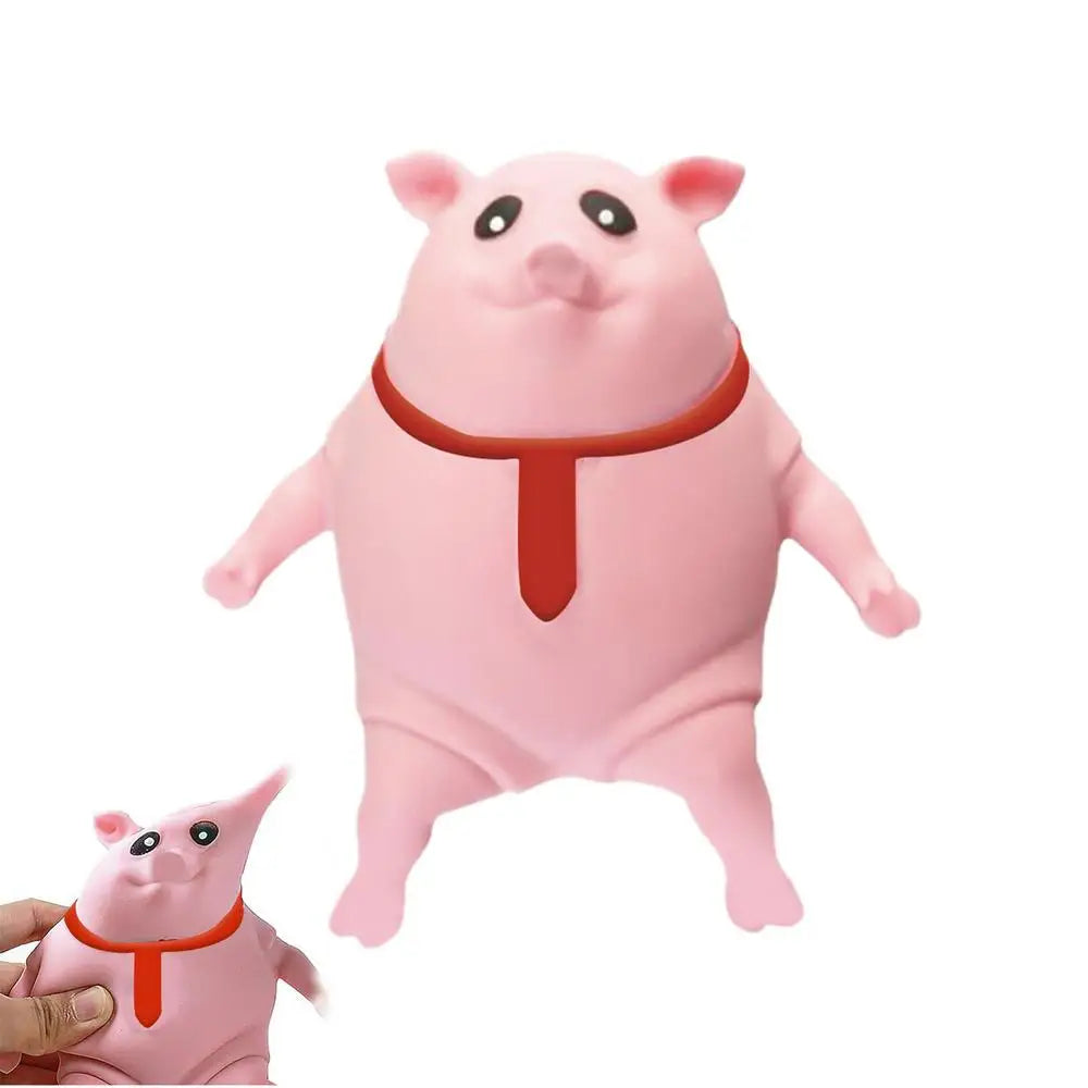 Cute Pink Pig Stress Relief Toy – Squeezable Animal Doll for Fun