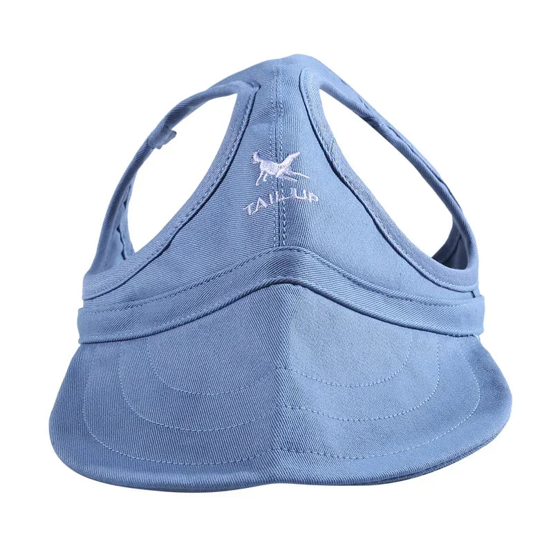 Small Puppy Pets Summer Solid Color Cap Dog Baseball Visor Hat Outdoor Accessories Sun Bonnet Travelhelmet-World Bazaar Life