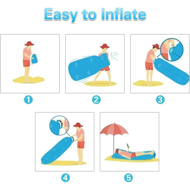 Air Sofa Bed for Camping, Beach & Travel – Compact & Waterproof-World Bazaar Life