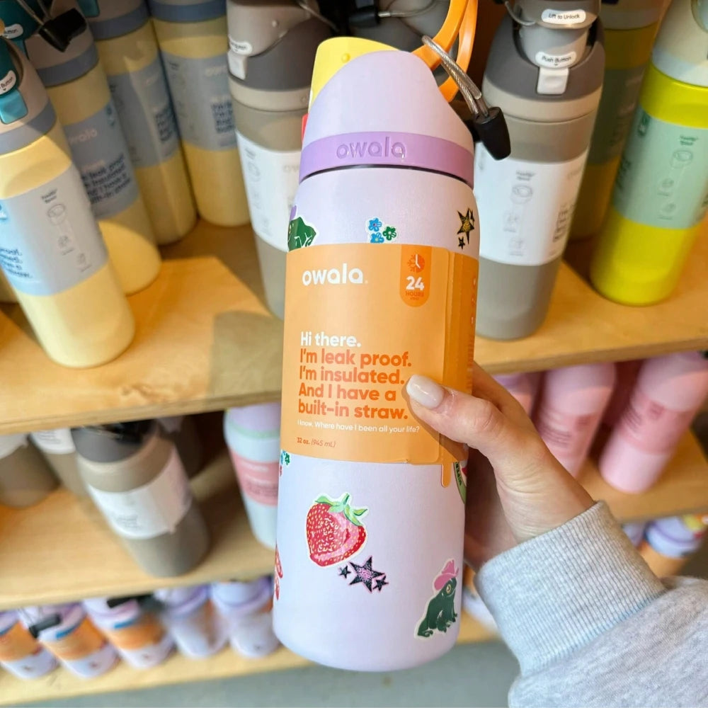 32 Oz Insulated Stainless Steel Cup Water Bottle with Straw, BPA-Free Sports Water Bottle, Great for Travel-World Bazaar Life