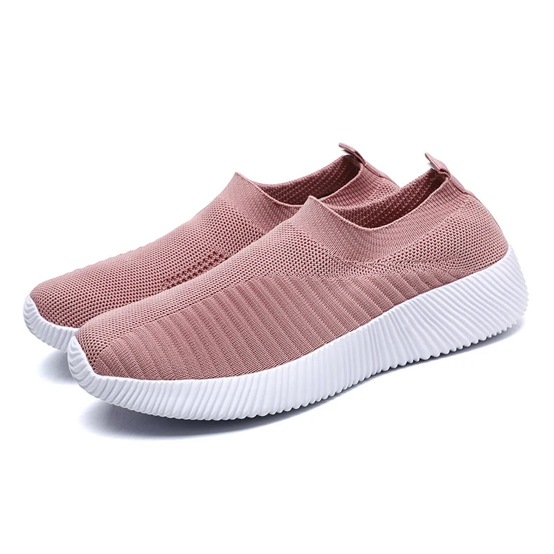 Kadın Vulkanize Ayakkabılar Yüksek Kaliteli Kadın Spor Ayakkabıları Slip On Flats Ayakkabılar Kadın Loafer'lar Büyük Beden 43 Yürüyüş Düz