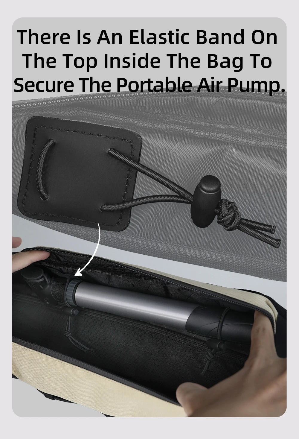 Rhinowalk Bike Frame Bag 2.1L-2.7L Splash-Proof Bicycle Under Tube Bag Triangle Bag Double Sided SBS Zipper Bottom binding syste