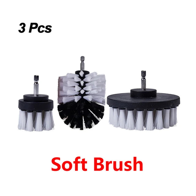 UNTIOR Electric Drill Brush Kit Power Scrubber Brush Attachments Set Scrub Wash Brushes Tools for Car Floor Tires Toilet Cleanin-World Bazaar Life