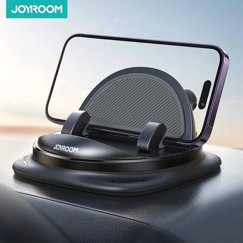 Joyroom Dashboard Car Phone Holder Universal 360° Rotation Silicone Phone Mount One-Handed Operation Phone Holder For Car Use - World Bazaar Life
